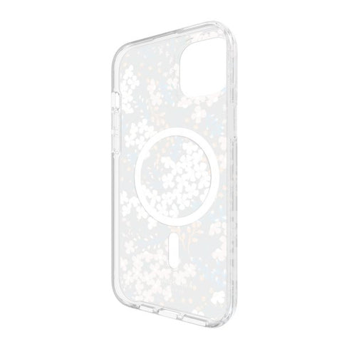 Kate Spade iPhone 15 Plus/14 Plus Protective Hardshell MagSafe Case - Rose/Green (Multi Floral)